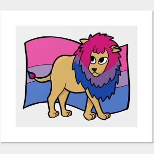 Bisexual Pride Lion Posters and Art